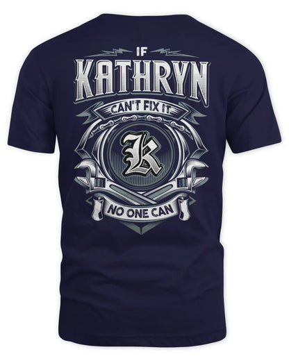 KATHRYN AP81-K4-626 - Personalized Ahmed Quote Apparel “If Ahmed Can't Fix It, No One Can” - Unisex Standard T-Shirt - Navy
