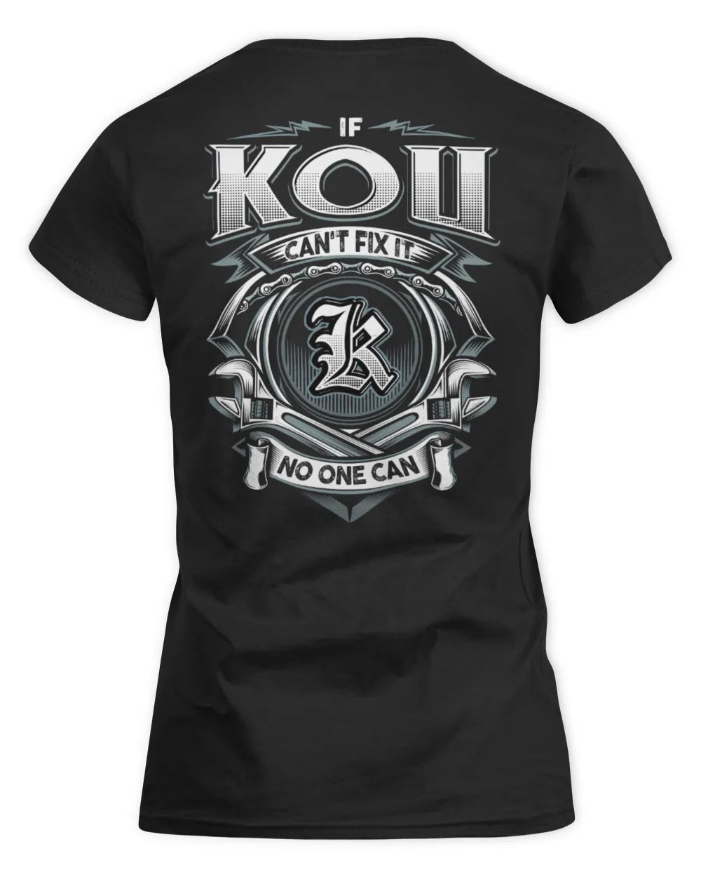 KOU AP81-K4-626 - Personalized Ahmed Quote Apparel “If Ahmed Can't Fix It, No One Can” - Women's Standard T-Shirt - Black