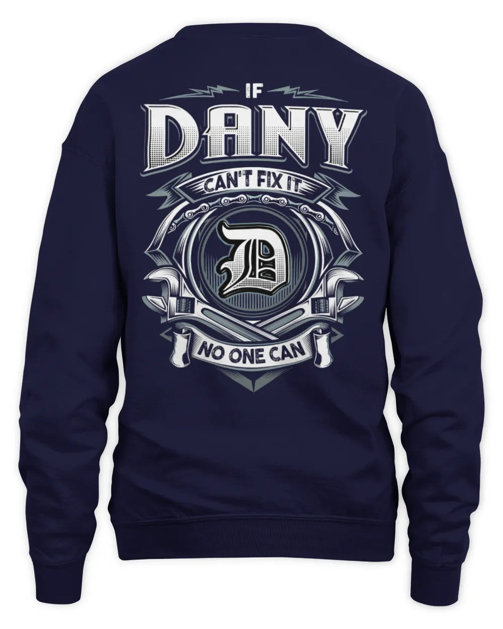 DANY AP81-K4-626 - Personalized Ahmed Quote Apparel “If Ahmed Can't Fix It, No One Can” - Unisex Sweatshirt - Navy