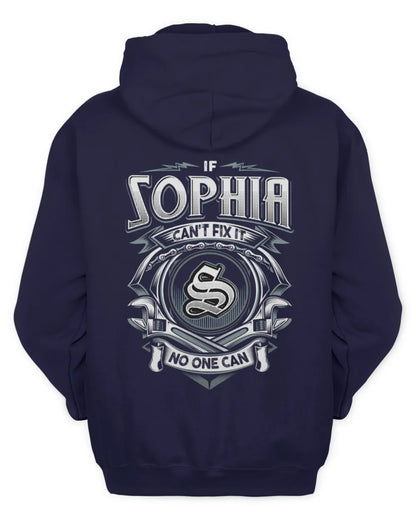 SOPHIA AP81-K4-626 - Personalized Ahmed Quote Apparel “If Ahmed Can't Fix It, No One Can” - Unisex Hoodie - Navy