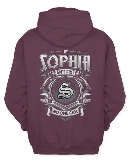 SOPHIA AP81-K4-626 - Personalized Ahmed Quote Apparel “If Ahmed Can't Fix It, No One Can” - Unisex Hoodie - Maroon