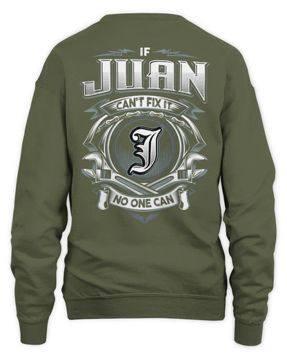 JUAN AP81-K4-626 - Personalized Ahmed Quote Apparel “If Ahmed Can't Fix It, No One Can” - Unisex Sweatshirt - Military Green