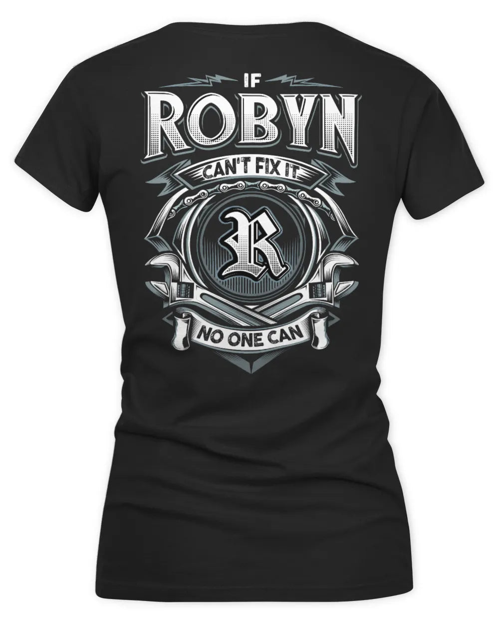 ROBYN AP81-K4-626 - Personalized Ahmed Quote Apparel “If Ahmed Can't Fix It, No One Can” - Women's V-Neck T-Shirt - Black