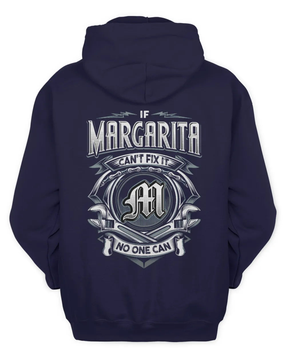 MARGARITA AP81-K4-626 - Personalized Ahmed Quote Apparel “If Ahmed Can't Fix It, No One Can” - Unisex Hoodie - Navy