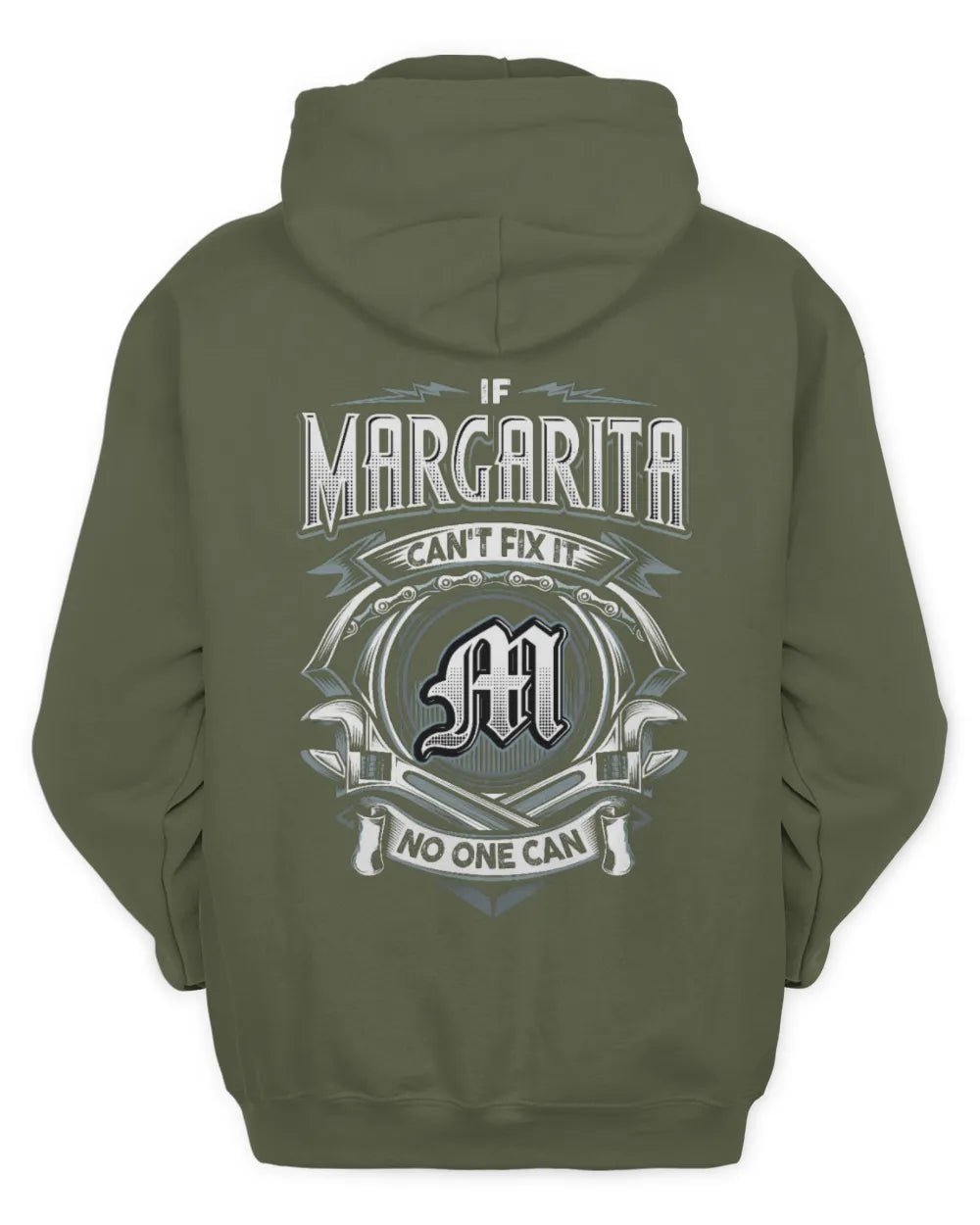 MARGARITA AP81-K4-626 - Personalized Ahmed Quote Apparel “If Ahmed Can't Fix It, No One Can” - Unisex Hoodie - Military Green