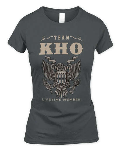 KHO TP06-K82 – Personalized Classic Style Apparel “Team NAME Lifetime Member” - Women's Standard T-Shirt - Charcoal