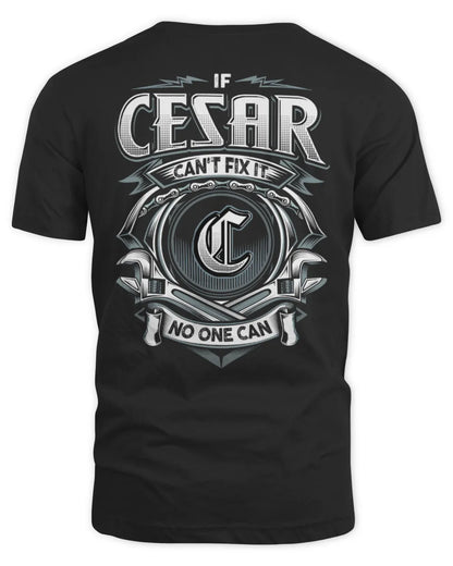 CESAR AP81-K4-626 - Personalized Ahmed Quote Apparel “If Ahmed Can't Fix It, No One Can” - Unisex Standard T-Shirt - Black