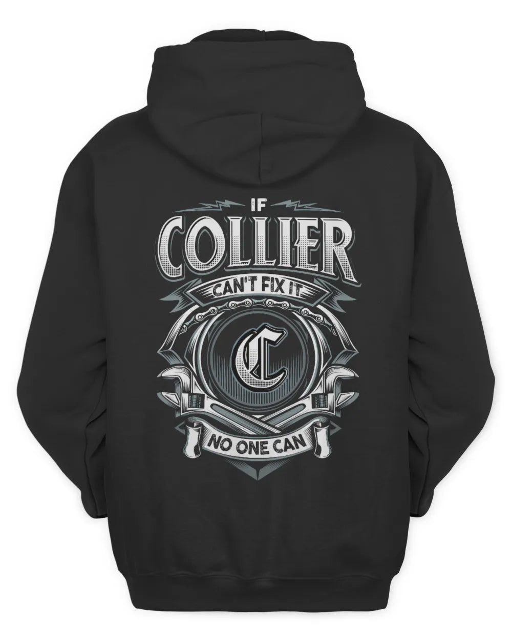 COLLIER AP81-K4-626 - Personalized Ahmed Quote Apparel “If Ahmed Can't Fix It, No One Can” - Unisex Hoodie - Black