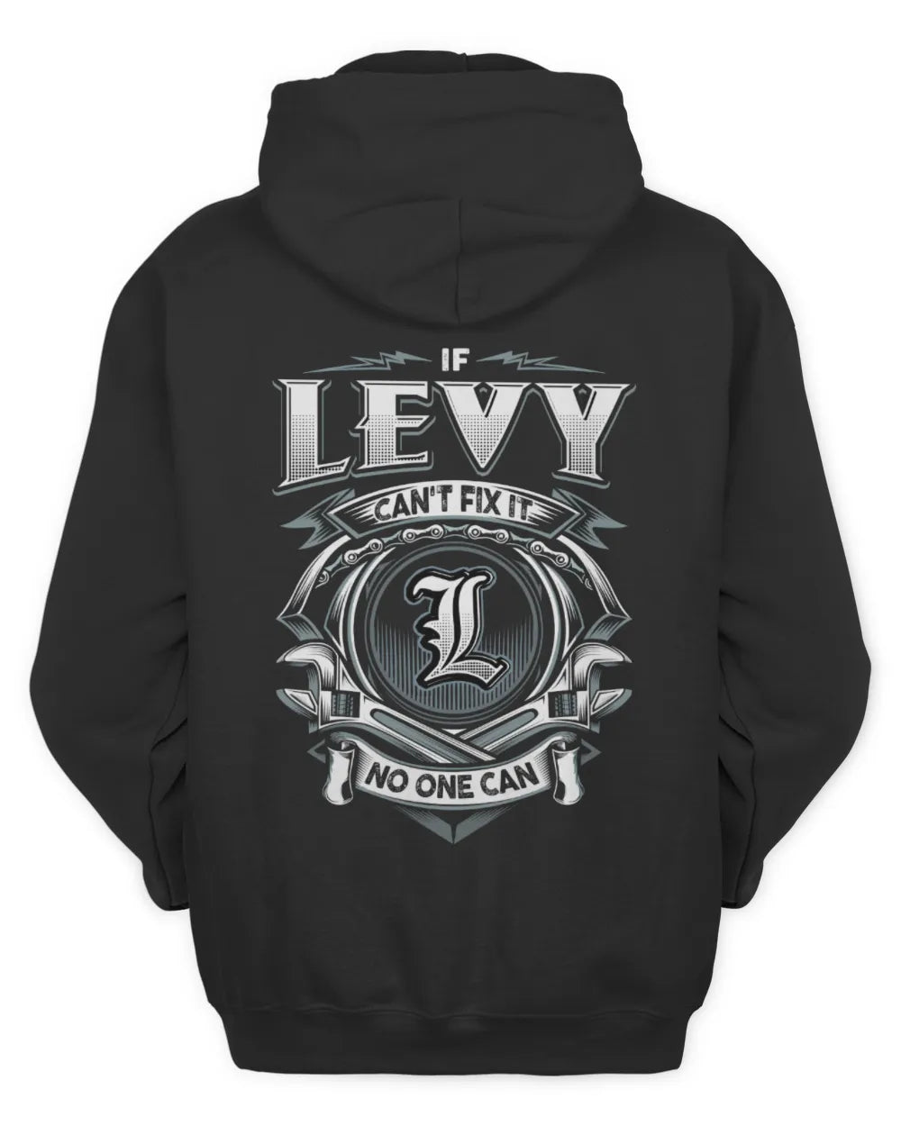 LEVY AP81-K4-626 - Personalized Ahmed Quote Apparel “If Ahmed Can't Fix It, No One Can” - Unisex Hoodie - Black