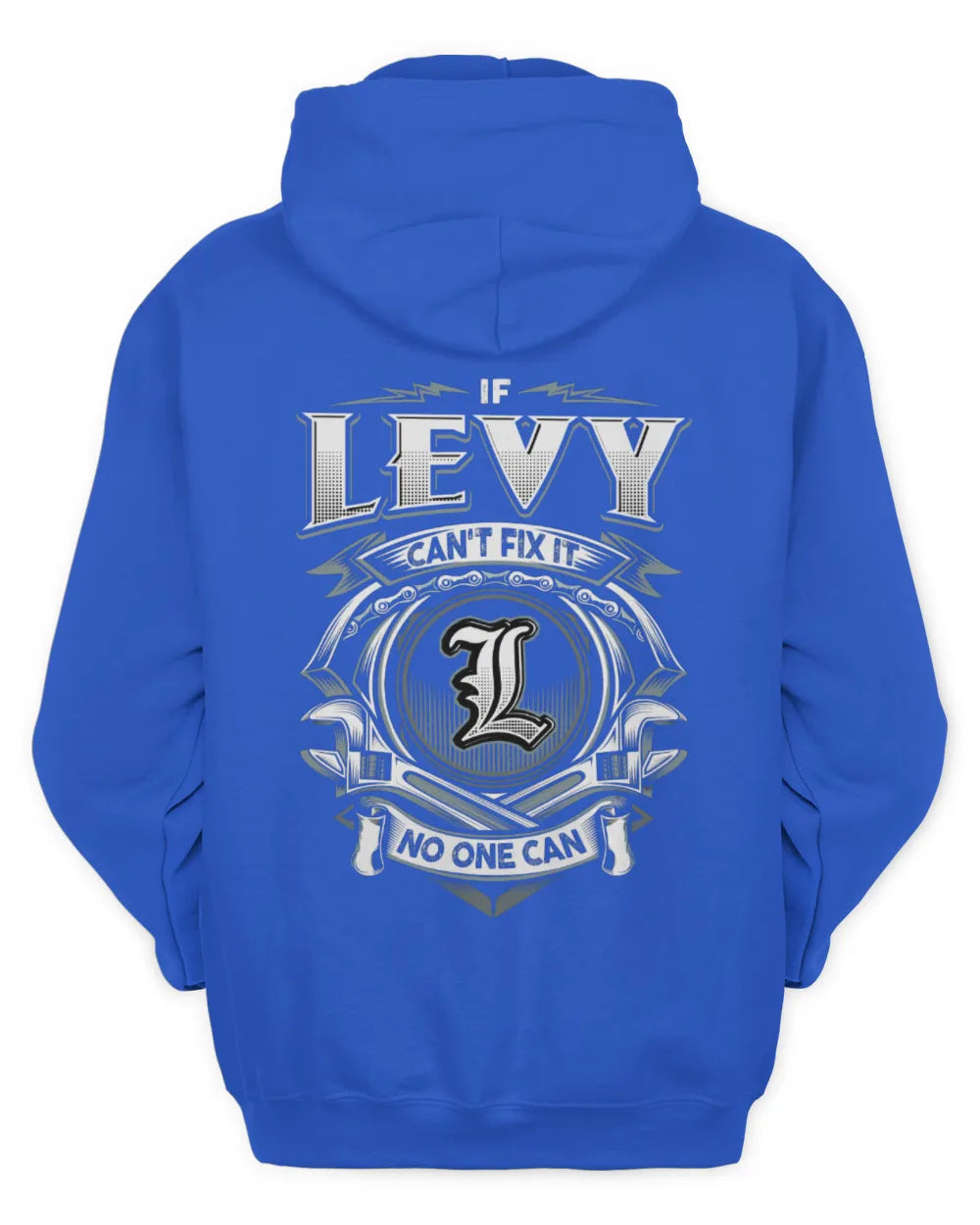 LEVY AP81-K4-626 - Personalized Ahmed Quote Apparel “If Ahmed Can't Fix It, No One Can” - Unisex Hoodie - Royal