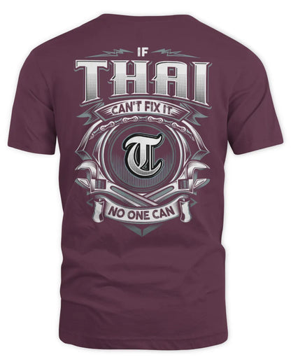 THAI AP81-K4-626 - Personalized Ahmed Quote Apparel “If Ahmed Can't Fix It, No One Can” - Unisex Standard T-Shirt - Maroon