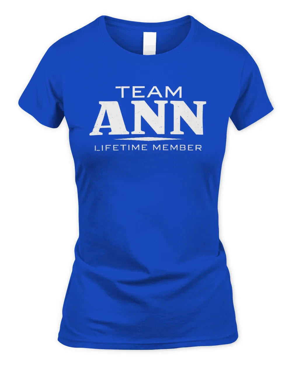 ANN BL62-K4-128 - Personalized “Team NAME Lifetime Member” - Women's Standard T-Shirt - Royal