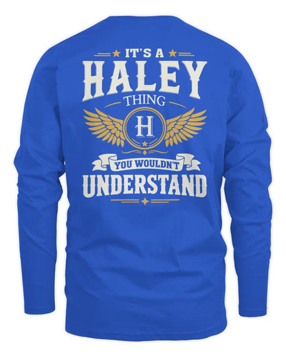 HALEY KT06-M008 It’s a [NAME] Thing – You Wouldn’t Understand | Personalized Vintage T-Shirt - Men's Long Sleeved T-Shirt - Royal
