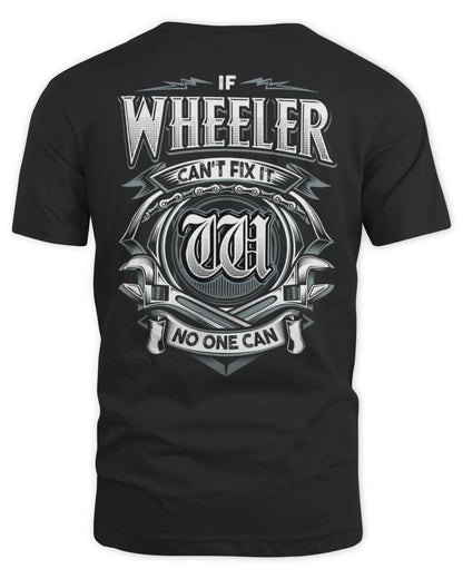 WHEELER AP81-K4-626 - Personalized Ahmed Quote Apparel “If Ahmed Can't Fix It, No One Can” - Unisex Standard T-Shirt - Black