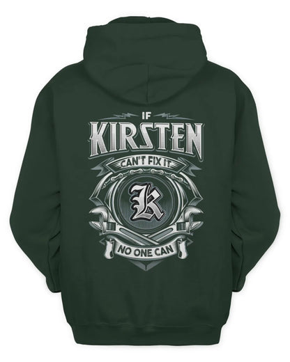 KIRSTEN AP81-K4-626 - Personalized Ahmed Quote Apparel “If Ahmed Can't Fix It, No One Can” - Unisex Hoodie - Forest Green