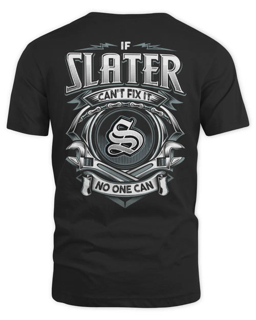 SLATER AP81-K4-626 - Personalized Ahmed Quote Apparel “If Ahmed Can't Fix It, No One Can” - Unisex Standard T-Shirt - Black