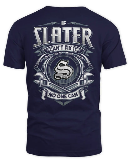 SLATER AP81-K4-626 - Personalized Ahmed Quote Apparel “If Ahmed Can't Fix It, No One Can” - Unisex Standard T-Shirt - Navy