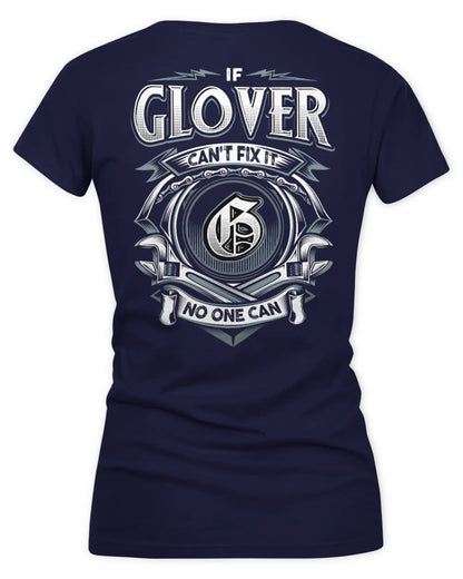 GLOVER AP81-K4-626 - Personalized Ahmed Quote Apparel “If Ahmed Can't Fix It, No One Can” - Women's V-Neck T-Shirt - Navy