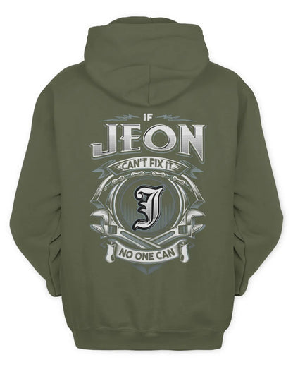 JEON AP81-K4-626 - Personalized Ahmed Quote Apparel “If Ahmed Can't Fix It, No One Can” - Unisex Hoodie - Military Green