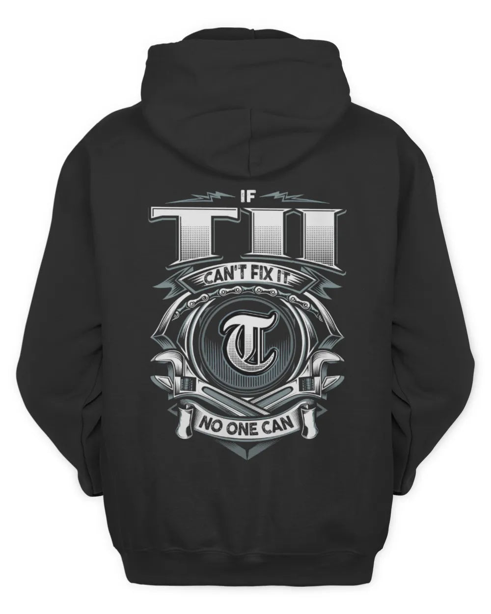 TII AP81-K4-626 - Personalized Ahmed Quote Apparel “If Ahmed Can't Fix It, No One Can” - Unisex Hoodie - Black