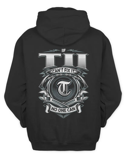 TII AP81-K4-626 - Personalized Ahmed Quote Apparel “If Ahmed Can't Fix It, No One Can” - Unisex Hoodie - Black