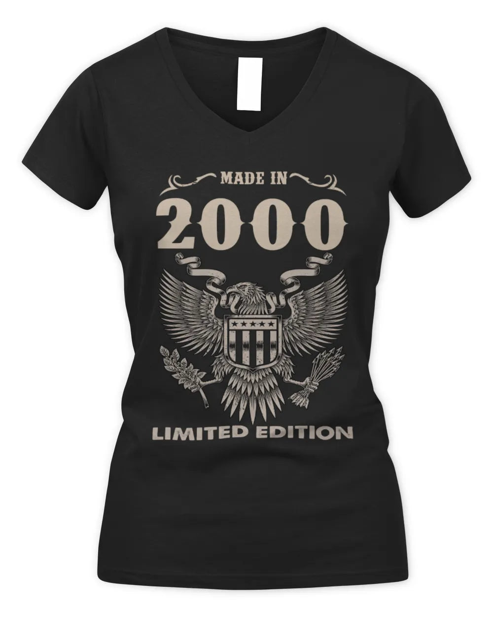 2000 HH89-K2 – Classic Birth Year Limited Edition T-Shirt - Women's V-Neck T-Shirt - Black