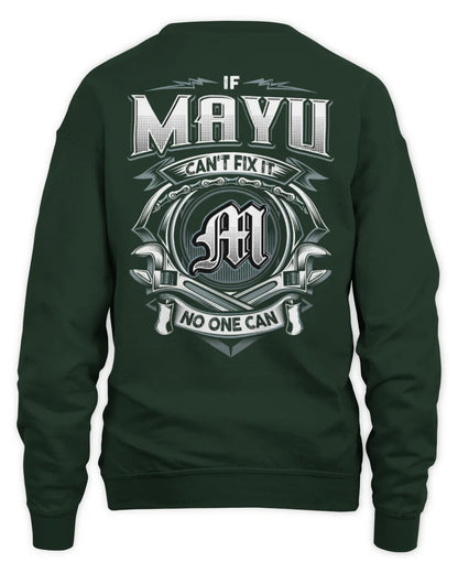 MAYU AP81-K4-626 - Personalized Ahmed Quote Apparel “If Ahmed Can't Fix It, No One Can” - Unisex Sweatshirt - Forest Green