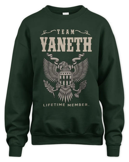 YANETH TP06-K82 – Personalized Classic Style Apparel “Team NAME Lifetime Member” - Unisex Sweatshirt - Forest Green