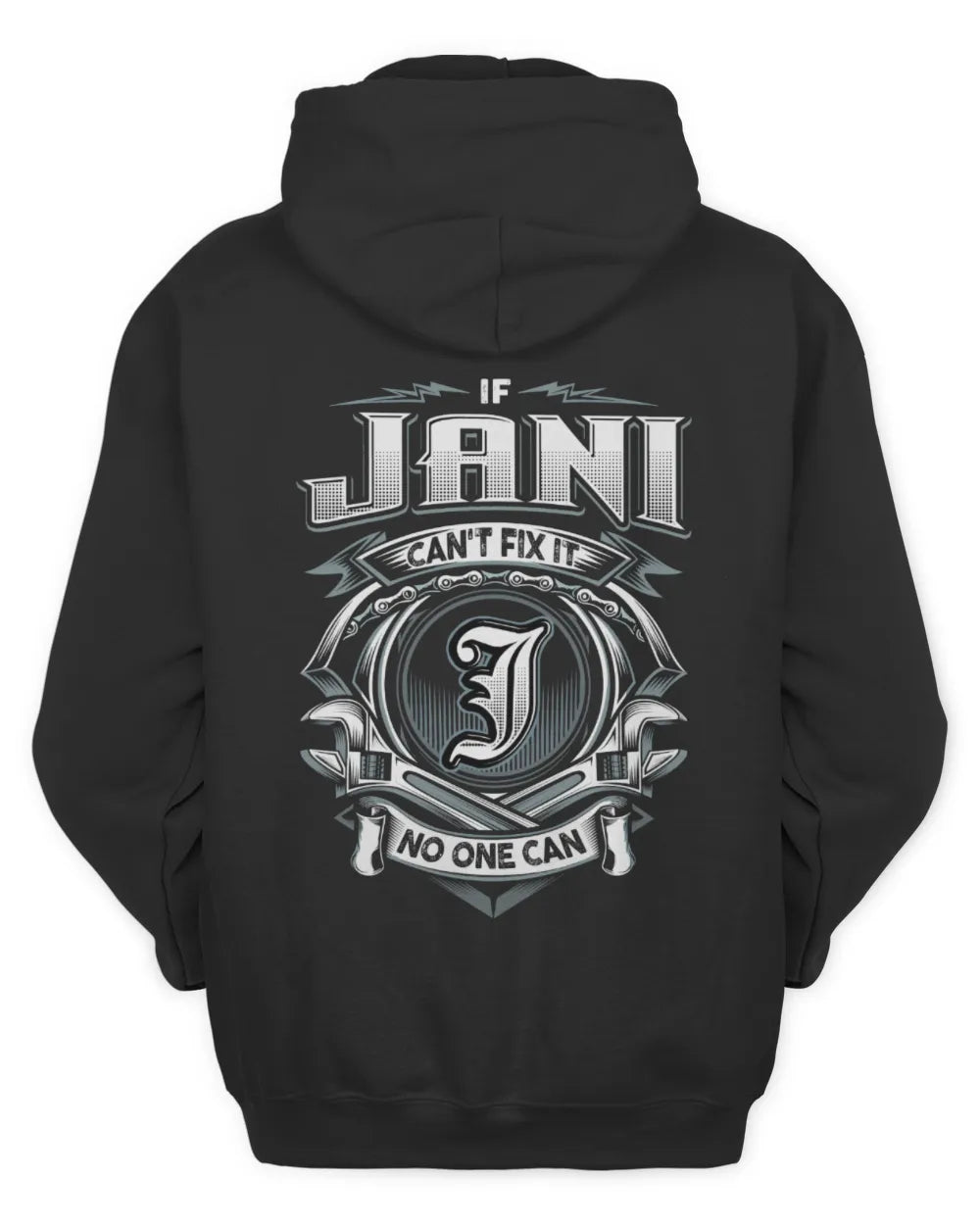JANI AP81-K4-626 - Personalized Ahmed Quote Apparel “If Ahmed Can't Fix It, No One Can” - Unisex Hoodie - Black