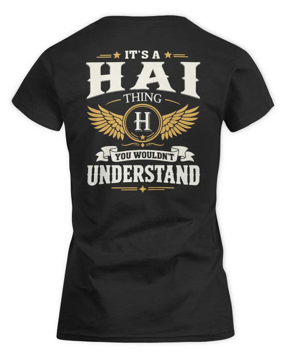 HAI KT06-M008 It’s a [NAME] Thing – You Wouldn’t Understand | Personalized Vintage T-Shirt - Women's Standard T-Shirt - Black
