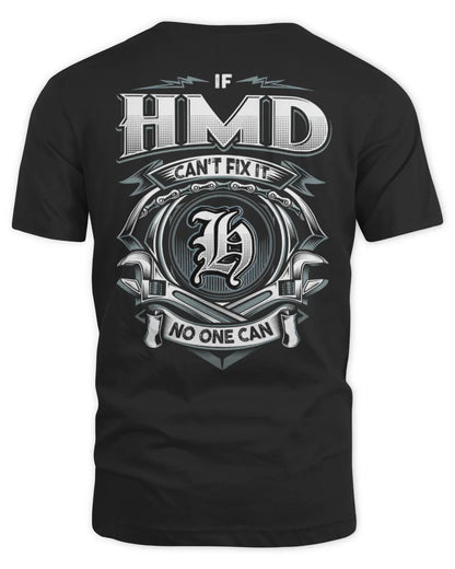 HMD AP81-K4-626 - Personalized Ahmed Quote Apparel “If Ahmed Can't Fix It, No One Can” - Unisex Standard T-Shirt - Black