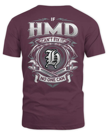 HMD AP81-K4-626 - Personalized Ahmed Quote Apparel “If Ahmed Can't Fix It, No One Can” - Unisex Standard T-Shirt - Maroon