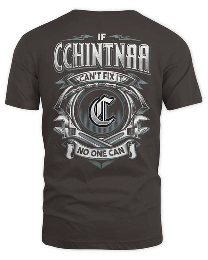 CCHINTNAA AP81-K4-626 - Personalized Ahmed Quote Apparel “If Ahmed Can't Fix It, No One Can” - Unisex Standard T-Shirt - Dark Chocolate
