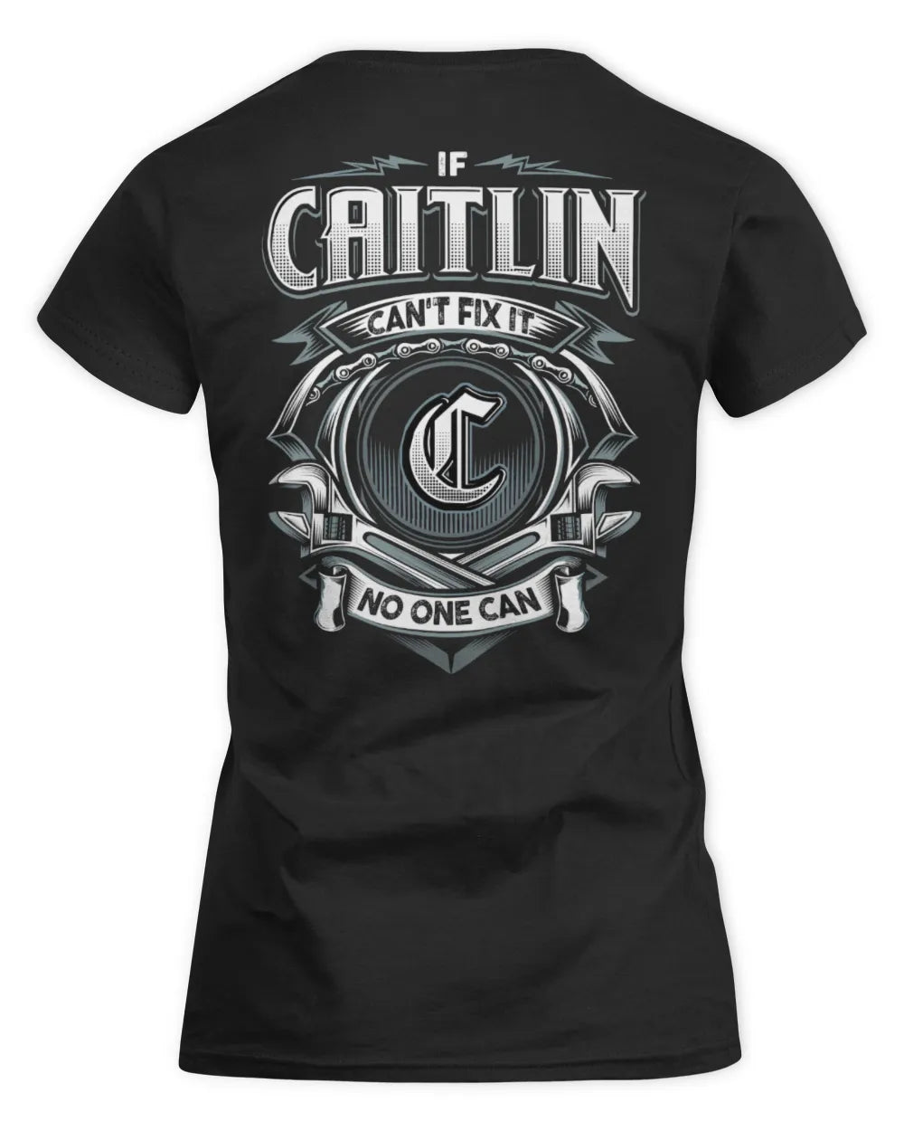 CAITLIN AP81-K4-626 - Personalized Ahmed Quote Apparel “If Ahmed Can't Fix It, No One Can” - Women's Standard T-Shirt - Black
