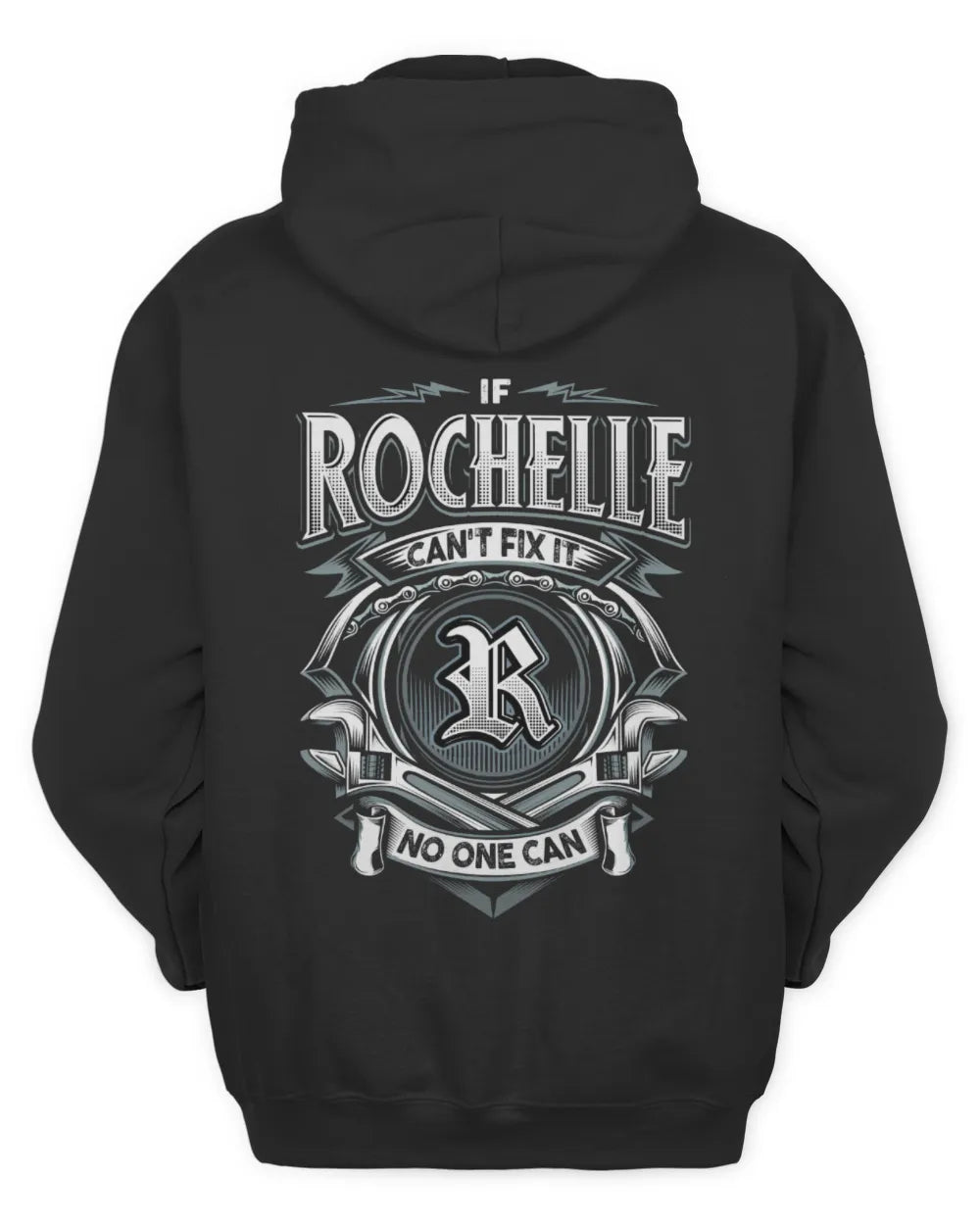 ROCHELLE AP81-K4-626 - Personalized Ahmed Quote Apparel “If Ahmed Can't Fix It, No One Can” - Unisex Hoodie - Black