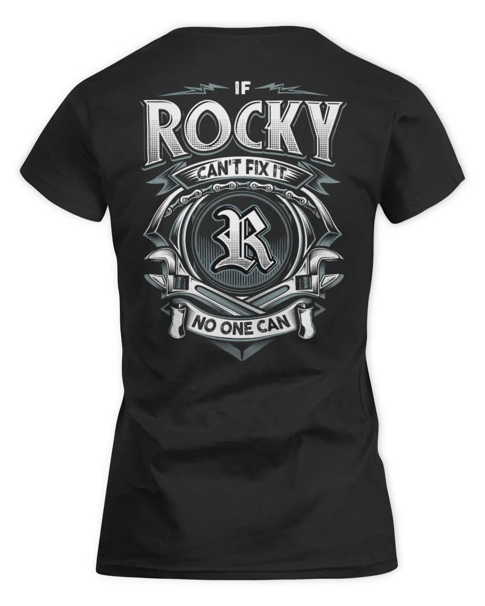 ROCKY AP81-K4-626 - Personalized Ahmed Quote Apparel “If Ahmed Can't Fix It, No One Can” - Women's Standard T-Shirt - Black