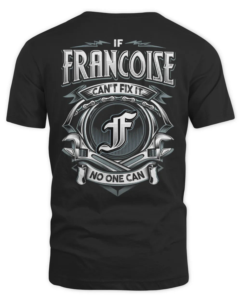 FRANCOISE AP81-K4-626 - Personalized Ahmed Quote Apparel “If Ahmed Can't Fix It, No One Can” - Unisex Standard T-Shirt - Black
