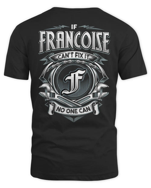 FRANCOISE AP81-K4-626 - Personalized Ahmed Quote Apparel “If Ahmed Can't Fix It, No One Can” - Unisex Standard T-Shirt - Black