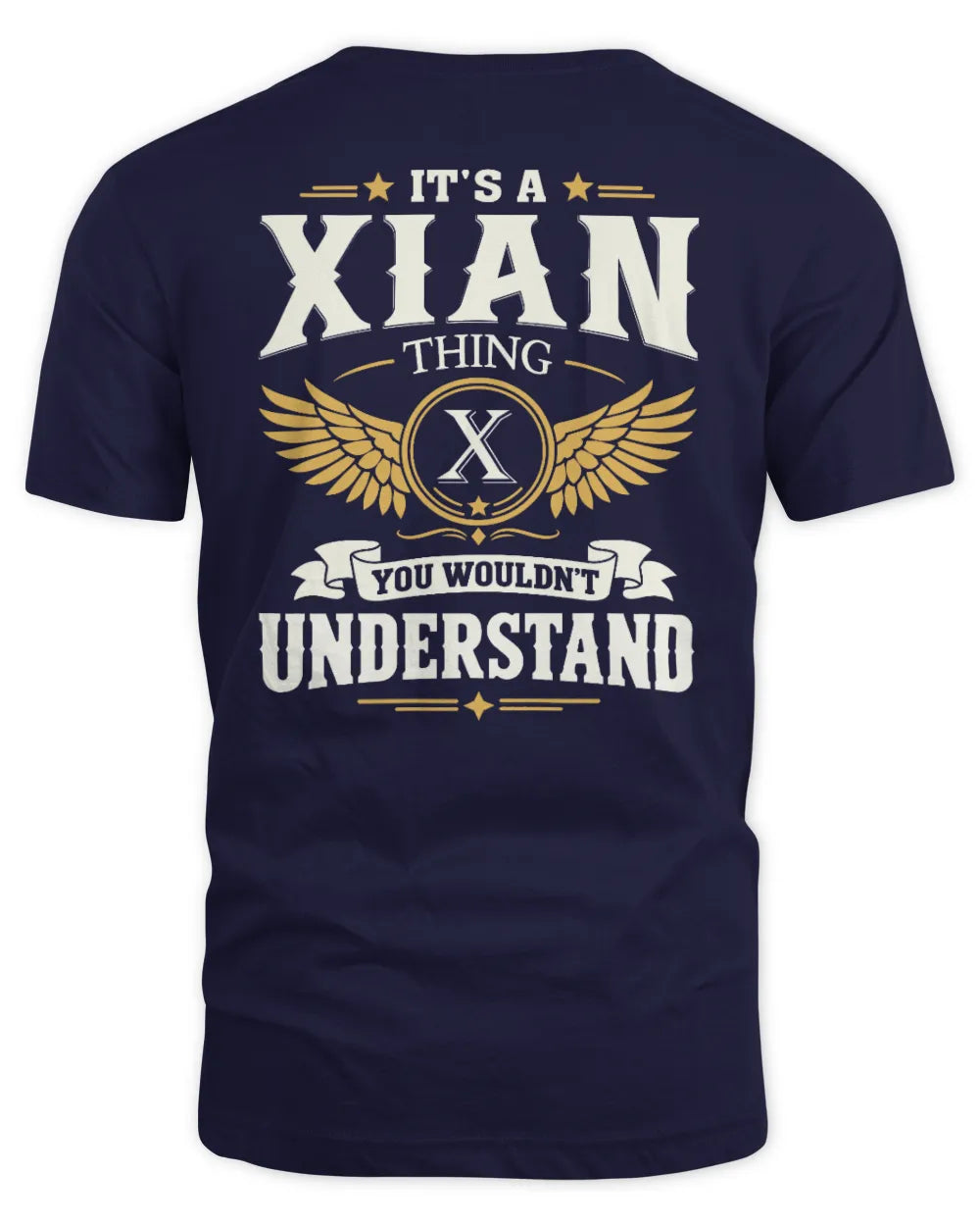 XIAN KT06-M008 It’s a [NAME] Thing – You Wouldn’t Understand | Personalized Vintage T-Shirt - Unisex Standard T-Shirt - Navy