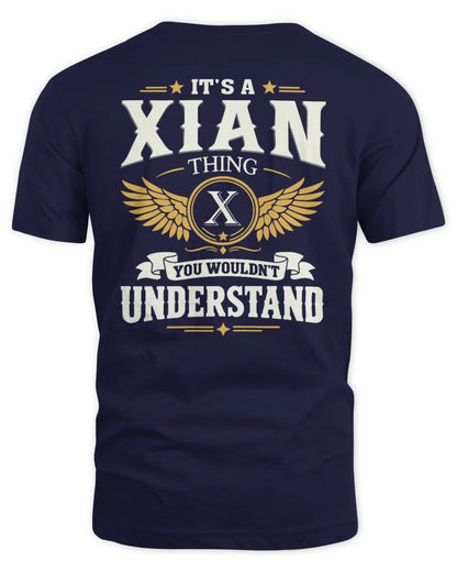 XIAN KT06-M008 It’s a [NAME] Thing – You Wouldn’t Understand | Personalized Vintage T-Shirt - Unisex Standard T-Shirt - Navy