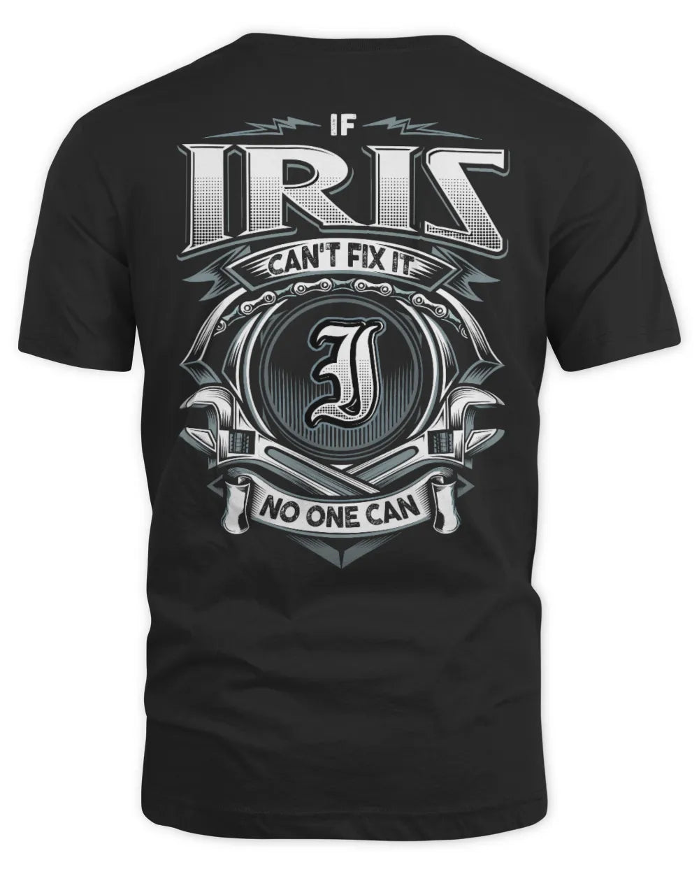 IRIS AP81-K4-626 - Personalized Ahmed Quote Apparel “If Ahmed Can't Fix It, No One Can” - Unisex Standard T-Shirt - Black
