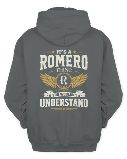 ROMERO KT06-M008 It’s a [NAME] Thing – You Wouldn’t Understand | Personalized Vintage T-Shirt - Unisex Hoodie - Charcoal