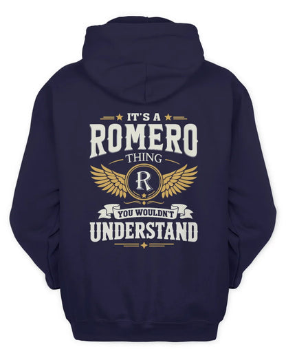 ROMERO KT06-M008 It’s a [NAME] Thing – You Wouldn’t Understand | Personalized Vintage T-Shirt - Unisex Hoodie - Navy