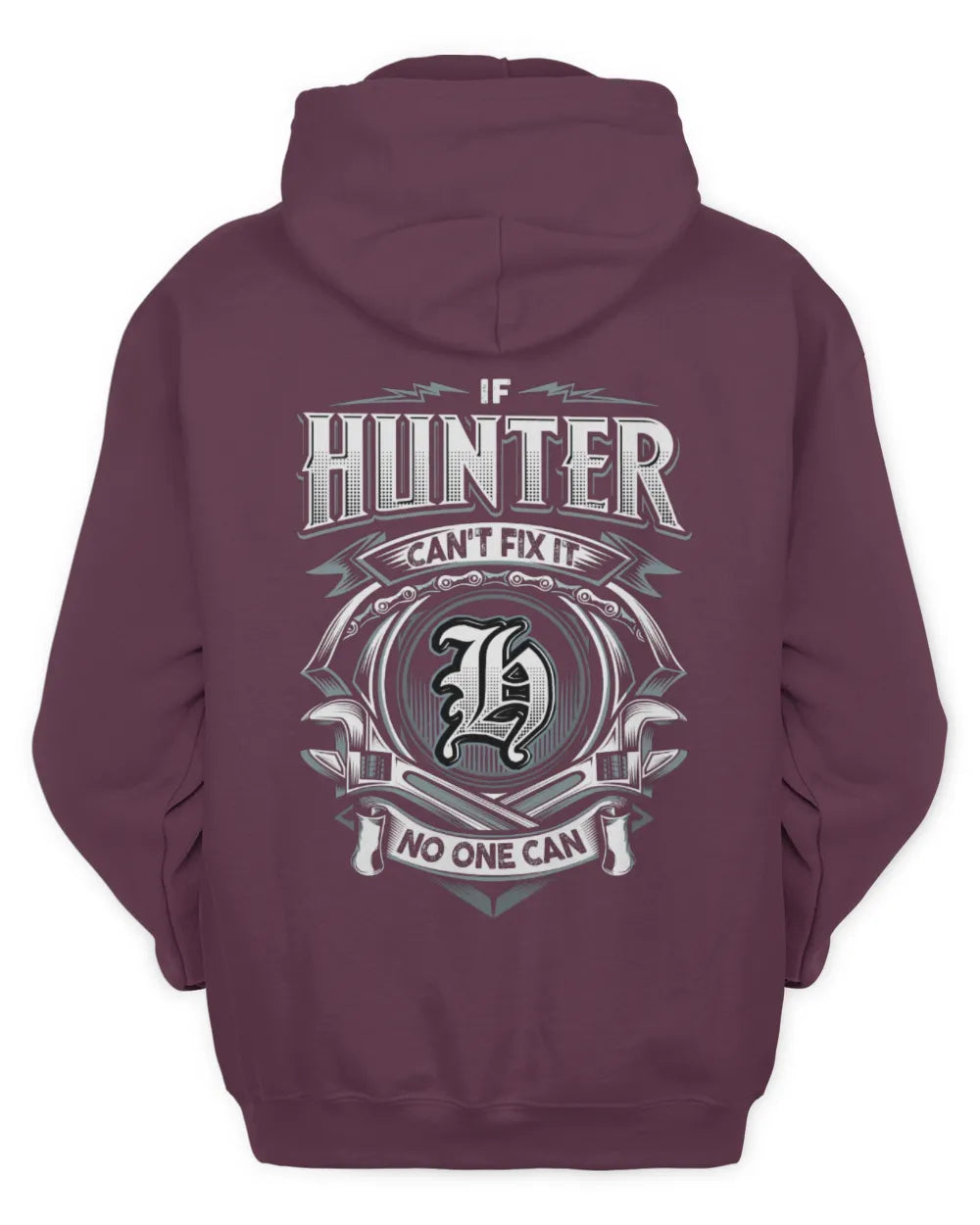 HUNTER AP81-K4-626 - Personalized Ahmed Quote Apparel “If Ahmed Can't Fix It, No One Can” - Unisex Hoodie - Maroon