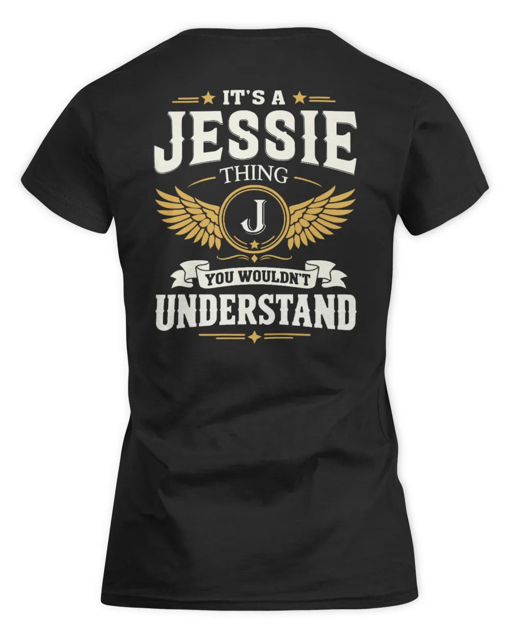 JESSIE KT06-M008 It’s a [NAME] Thing – You Wouldn’t Understand | Personalized Vintage T-Shirt - Women's Standard T-Shirt - Black
