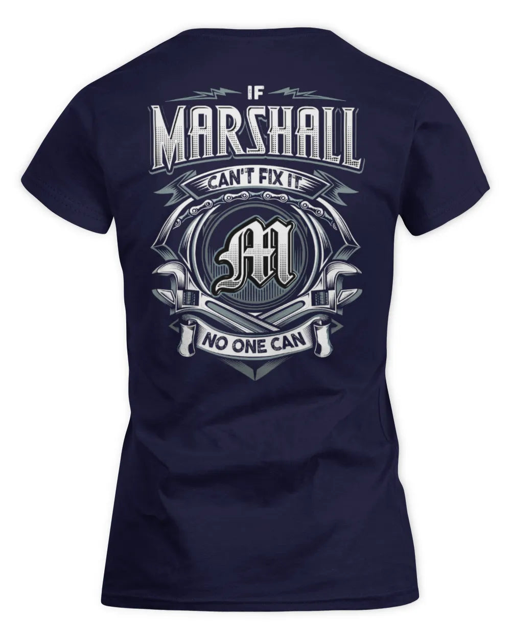 MARSHALL AP81-K4-626 - Personalized Ahmed Quote Apparel “If Ahmed Can't Fix It, No One Can” - Women's Standard T-Shirt - Navy