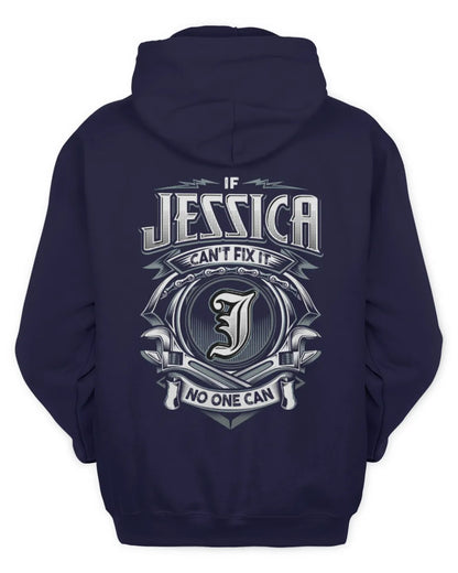 JESSICA AP81-K4-626 - Personalized Ahmed Quote Apparel “If Ahmed Can't Fix It, No One Can” - Unisex Hoodie - Navy