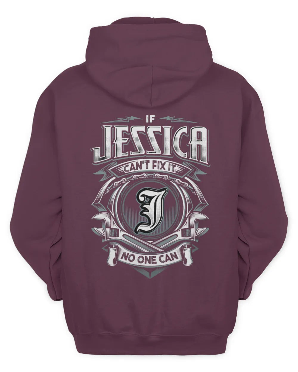 JESSICA AP81-K4-626 - Personalized Ahmed Quote Apparel “If Ahmed Can't Fix It, No One Can” - Unisex Hoodie - Maroon