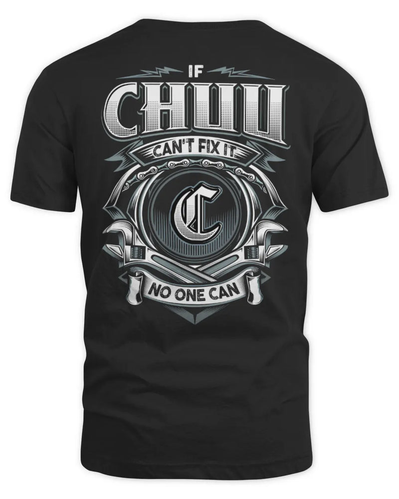 CHUU AP81-K4-626 - Personalized Ahmed Quote Apparel “If Ahmed Can't Fix It, No One Can” - Unisex Standard T-Shirt - Black