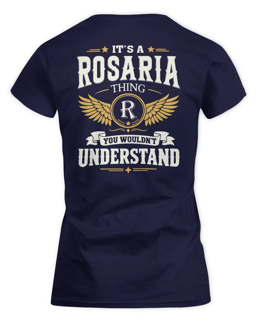 ROSARIA KT06-M008 It’s a [NAME] Thing – You Wouldn’t Understand | Personalized Vintage T-Shirt - Women's Standard T-Shirt - Navy
